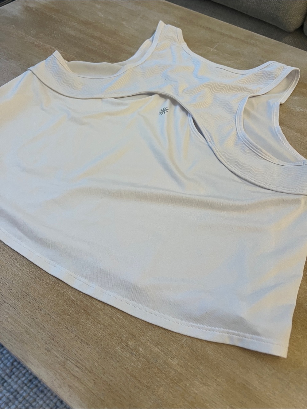 Athleta White Racerback Performance Tank - Picture 4 of 6